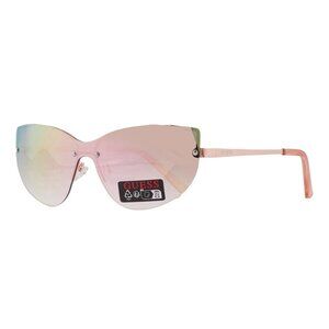 Guess Sunglass Mens Rose Gold Metal Shield, Gradient Lens GO00007. 28T